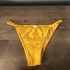 SHEIN yellow high-legged bikini bottoms💛